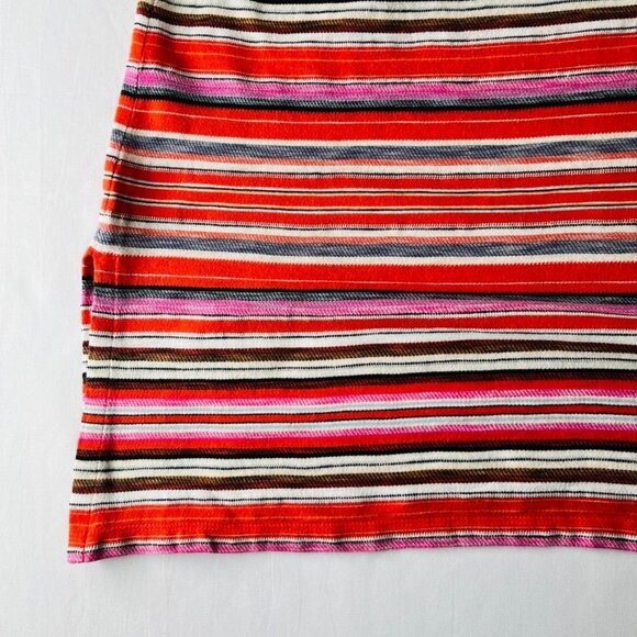 J. Jill Stripe Tank Top Size S Red Vibrant Stripe Summer Beachy - Picture 5 of 9